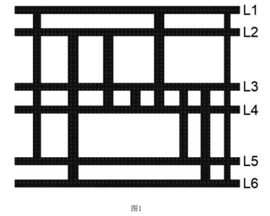 六層軟硬結(jié)合板中可設(shè)計(jì)盲孔、通孔的示意圖